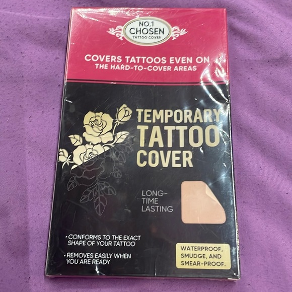 NEW pkg COVERS TATTOOS EVEN ON THE HARD-TO-COVER AREAS TEMPORARY TATTOO COVER - Picture 6 of 15